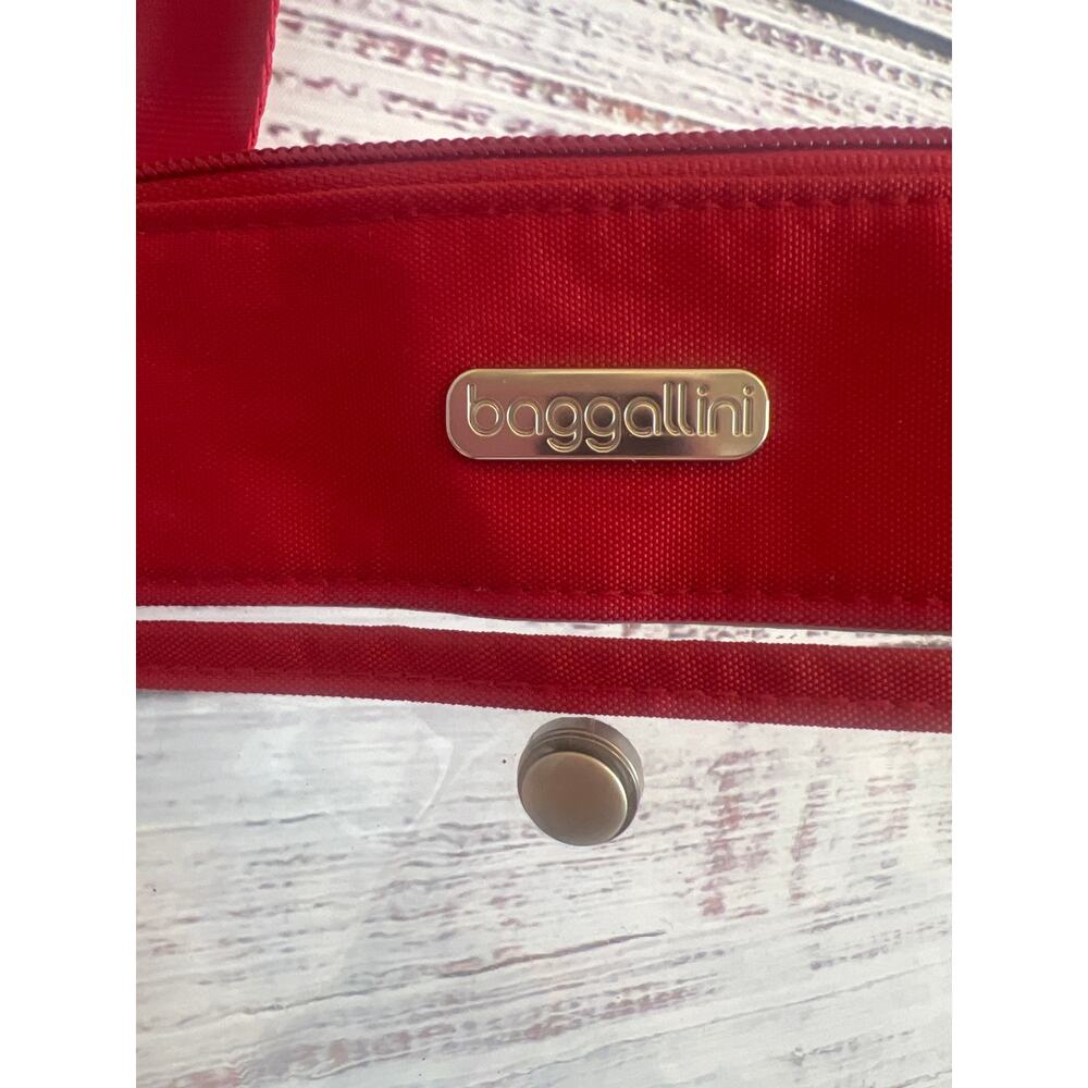 BAGALINNI STADIUM CLEAR POCKET CROSSBODY BAG RED - Picture 2 of 12